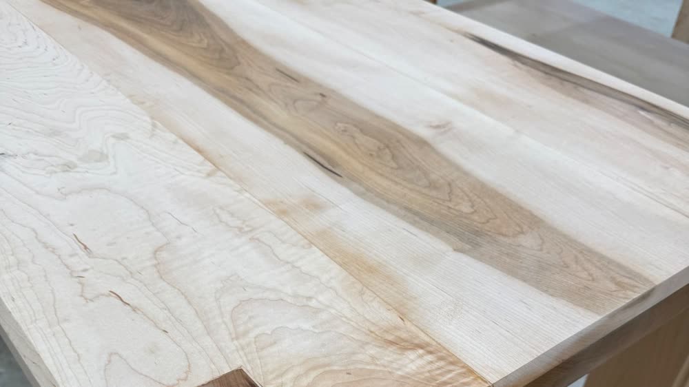 Figured maple tabletop