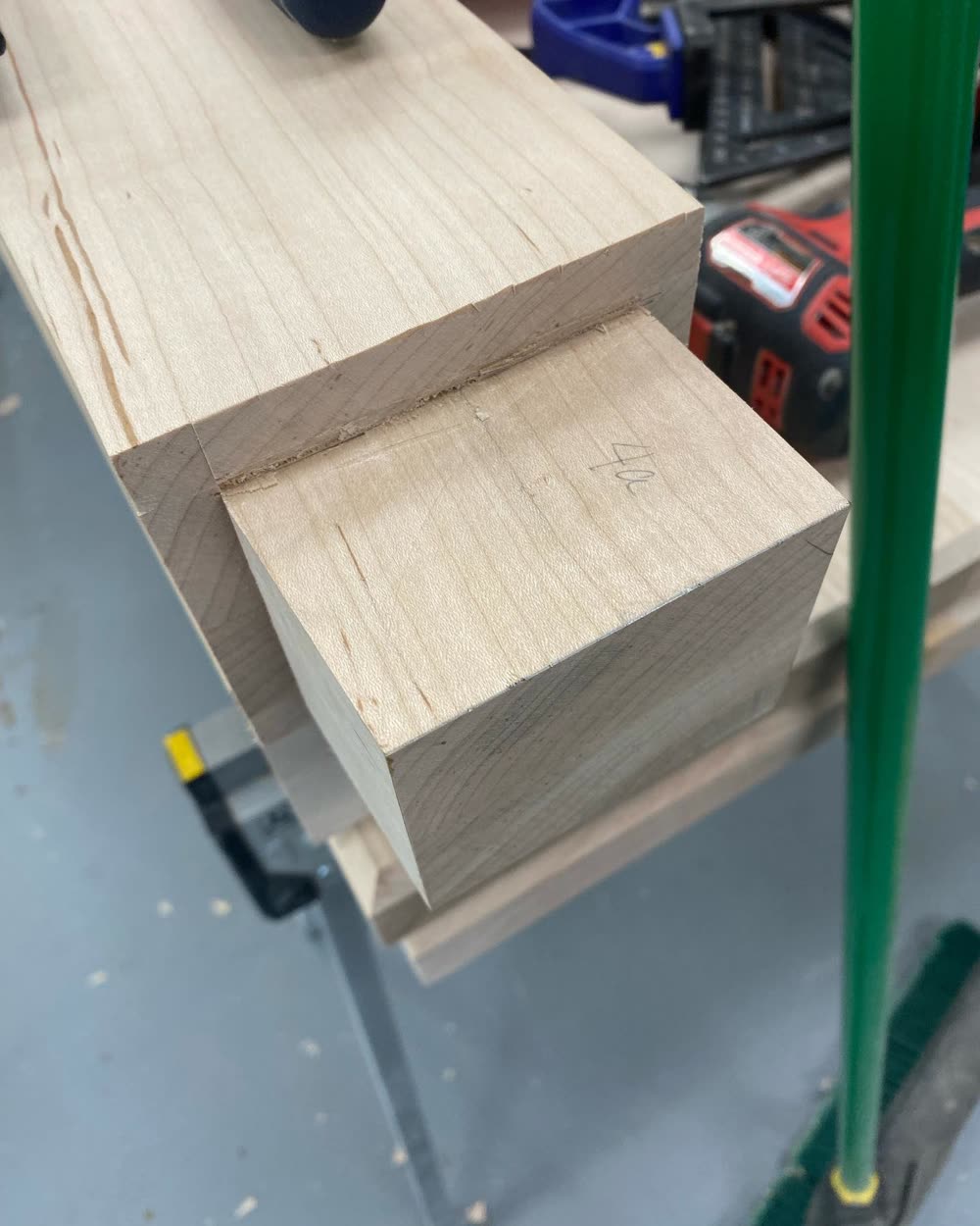 A fitted tenon