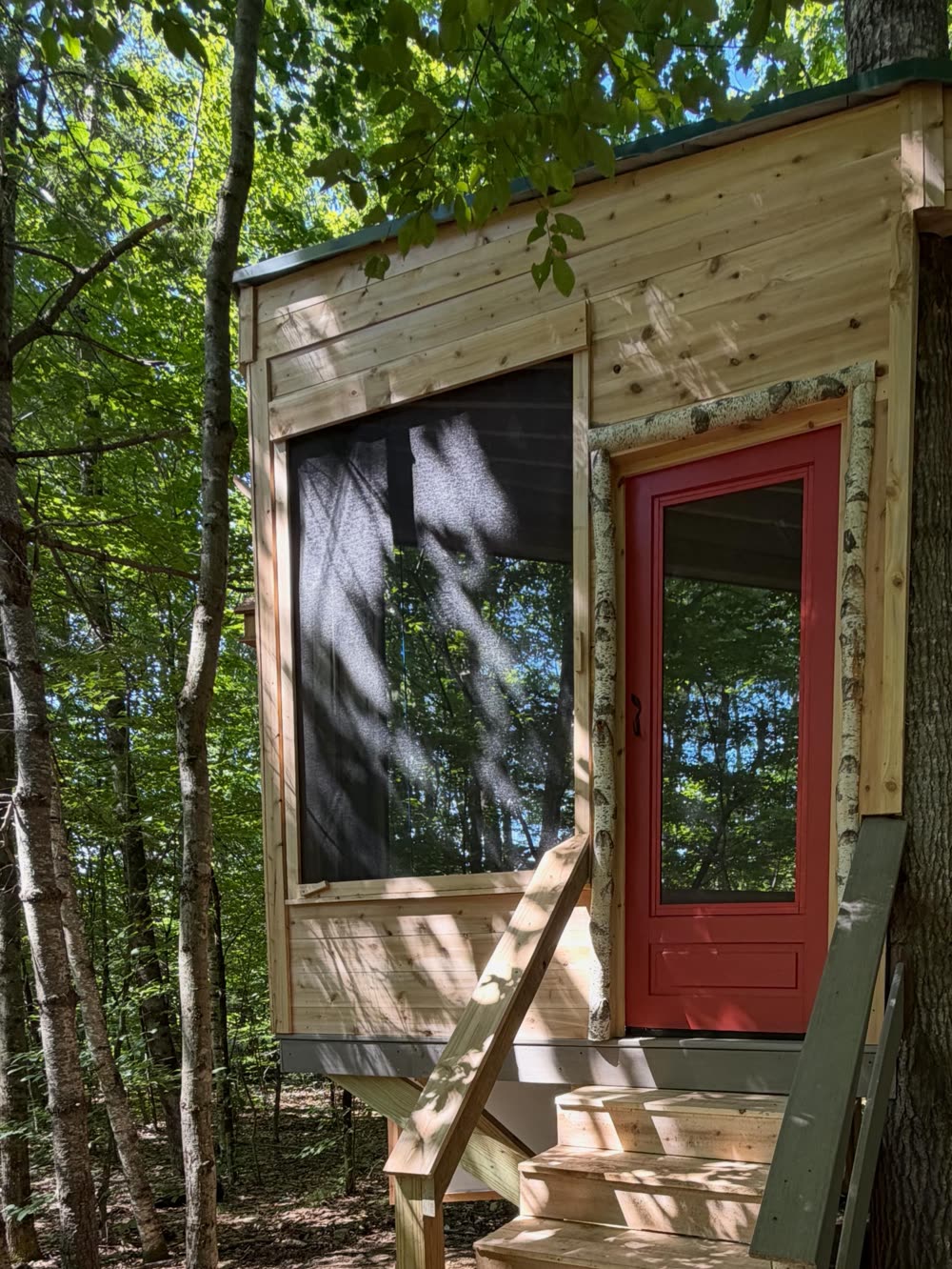 Treehouse door and windows